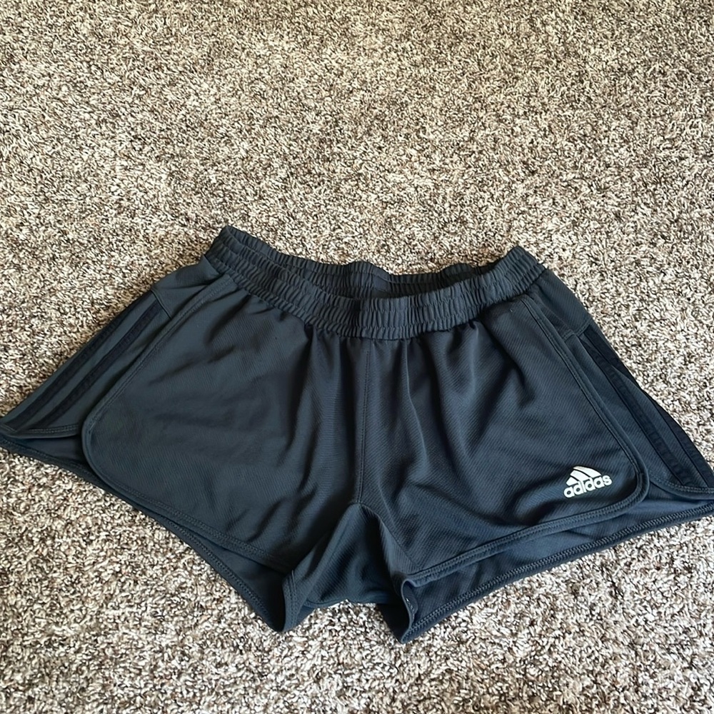 Dark grey adidas shorts